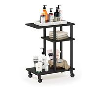 Furinno Turn-N-Tube Mesas Laterales, Madera, Espresso/Negro, 29.49 x 50 x 56.79 cm