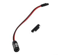 Furion Cable de carga solar 10 AWG para conector redondo de 2 pines a SAE con adaptador, cable solar resistente a la intemperie para estación de energía y planta de energía de balcón 0,4 m