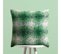 furn. Cojín con Relleno Rico en Plumas de Jacquard a Cuadros Connie de Heya Home