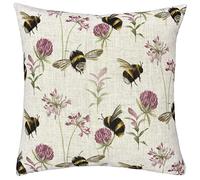 furn. Cojín con Relleno Rico en Plumas de Terciopelo Country Bee Garden de Evans Lichfield