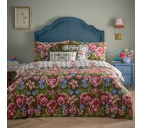 Furn. Feeoni Cottage Juego de Funda nórdica Floral - Verde Sauce - King