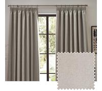 Furn. Muebles. Par de Cortinas Opacas con Pliegues Tipo lápiz Dawn - Lino - 117x183cm