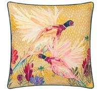 Furn. Wylder Cojín Relleno de poliéster Estampado Nature Country Wilds Pheasant Bloom - Dorado - 45x45cm