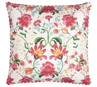 Furn. Wylder Nature Cojín con Relleno de poliéster para Exterior Claudia Floral - Rojo Caramelo - 45x45 cm