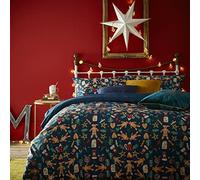 furn. Yuletide Treats - Juego de Funda de edredón, Color Azul Marino