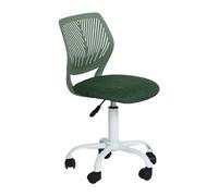 FurnitureR Silla de Escritorio Colorida, Moderno diseño Ajustable, Silla para Ordenador, Silla giratoria sin reposabrazos, para habitación de los niños, Silla de Trabajo en casa, Oficina, Verde