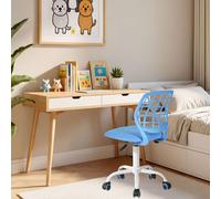 FurnitureR Silla Infantil Regulable en Altura para Escritorio, Silla ergonómica con Respaldo y reposabrazos, Silla giratoria con 5 Ruedas, para niños de 3 a 10 años, soporta hasta 100 kg