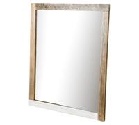 FURNLUX Espejo de pared Adesso, color marrón. Dimensiones: 120 x 100 x 3 cm. Color principal: marrón