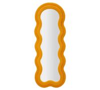 FURNLUX Espejo de pared con diseño de osito, color amarillo. Dimensiones: 40 x 160 x 4 cm