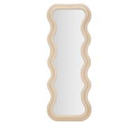 FURNLUX Espejo de pared Emily, color beige, 60 cm / Color principal: Beige / Dimensiones: 60 x 160 x 6 cm