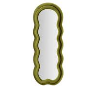 FURNLUX Espejo de pared Miki, color verde, 60 cm / Color principal: verde / Dimensiones: 60 x 160 x 4 cm