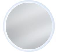 FURNLUX Espejo de pared, modelo Lustro, color gris. Dimensiones: 80 x 80 x 2 cm