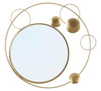 FURNLUX Espejo de pared Planet Gold, 90 cm / Color principal: Dorado / Dimensiones: 90 x 83 x 3 cm