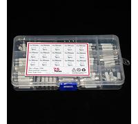 Fusible 75 unids/caja 6mm x 30mm 250V Kit surtido de fusibles cerámicos soplado rápido 0.5A 1A 2A 3A 4A 6A 8A 10A 13A 15A 16A 20A 25A 30A