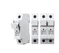Fusible RT18/RT14-18 500V AC 8A 10A 12A 1P/2P Panel de propósito mantenimiento de equipos de máquina 1 Uds(12A,1P Base led and Fuse)