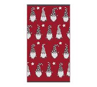 Fusion Juego de 2 Toallas de Mano de algodón Jacquard de 50 x 90 cm, Color Rojo y Gris