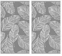 Fusion Matteo - Toalla de Mano 100% algodón Jacquard - 50 x 90 cm, Color Gris (Paquete de 2)