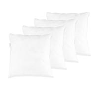 FUSIONHOME - Relleno de Cojín de Fibra Hueca Siliconada Pack 4 Unidades 60x45 cm - Relleno de Gran Volumen y Alta Recuperación - Cojín Decorativo para Casa, Cama, Sofá - Antiácaros e Hipoalergénico