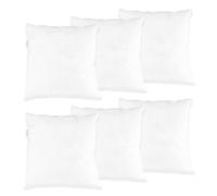 FUSIONHOME - Relleno de Cojín de Fibra Hueca Siliconada Pack 6 Unidades 50x30 cm - Relleno de Gran Volumen y Alta Recuperación - Cojín Decorativo para Casa, Cama, Sofá - Antiácaros e Hipoalergénico