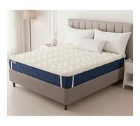 FUSIONHOME Topper Viscoelástico 180x200 - Sobrecolchón de Viscoelástica Alta Densidad con Memory Foam Transpirable y Refrescante - Cara Invierno/Verano - Matress Topper Colchon