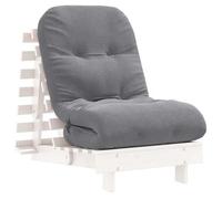 Futón Sofá Cama Con Colchón Madera Maciza Blanco 60x206x11 Cm Vidaxl