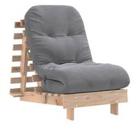 Futón Sofá Cama Con Colchón Madera Maciza De Pino 60x206x11 Cm Vidaxl