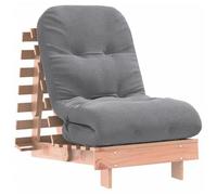 Futón Sofá Cama Con Colchón Madera Maciza Douglas 60x206x11 Cm Vidaxl