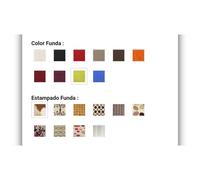 Futonia Sofá Cama Orlando de Madera de Hevea con Base Articulada y Futón de Algodón Multicolor algodón