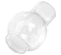 FUTUREORYY Candiles de Aceite Chimenea de Lámpara de Vidrio Transparente, Repuesto Cilíndrico para Lámpara de Aceite de Camping y Pared, Decoración Retro