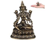 FUTUREORYY Figura de Buda Tara de Latón Retro, Adorno Decorativo para Oficina y Puerta, Estilo Clásico, Obsequio Festivo, Budas Gigantes