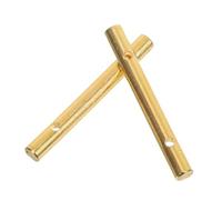 FUTUREORYY Resortes para Brazo de Guitarra Eléctrica de Metal, Juego de 2 Piezas Doradas para Sistema de Trémolo Simple y Doble, Accesorios de Hardware para Guitarra Eléctrica, Cejilla