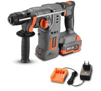 FUXTEC 20V Akku Bohrhammer FX-E1RH20 SET mit 1 x Akku 4Ah, 1 x Ladegerät 1A Naranja