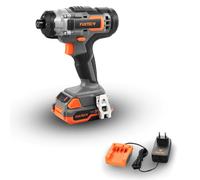 FUXTEC 20V Akku Schlagbohrschrauber FX-E1IS20 SET mit 1 x Akku 2Ah, 1 x Ladegerät 1A Naranja