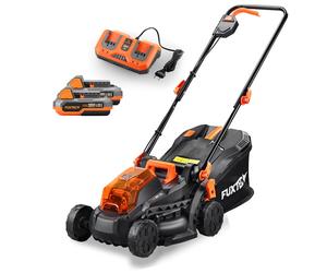 FUXTEC 40V Akku Rasenmäher FX-E1RM20 SET mit 2 x Akku 2Ah, Doppel-Ladegerät 2,4A