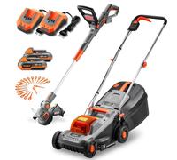 FUXTEC cortacésped a batería FX-E1RM20ECO/RT20-SL | conjunto para jardín | herramienta a batería