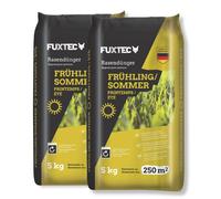 FUXTEC Rasendünger Frühjahr/Sommer FX-RDFS 10kg für 500qm Marrón