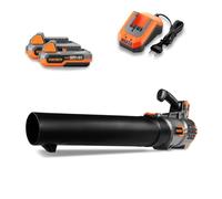 FUXTEC 20V Akku Laubbläser FX-E1LB20 SET 1 mit 1 x Akku 4Ah, 1 x Ladegerät 2,4A Naranja