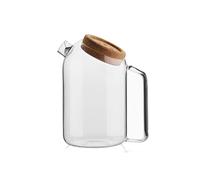 FUYTERY tetera de vidrio transparente resistente al calor olla grande cafetera de vidrio juego de té de oficina y accesorios para el hogar (1200 ML)