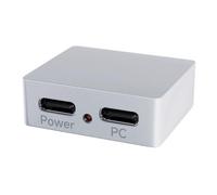 FUZYXIH Entrada de distribución de corriente externa, separador de señal tipo C para control de dispositivos, dispositivo USB compatible con 5 V, diseño de aleación de aluminio, separador de señal