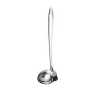 FUZYXIH Separador de aceite de acero inoxidable, cucharón de sopa, salsa, separador de grasa, cuchara para el hogar, cocina y cocina, utensilio de sopa, colador de grasa para sartenes
