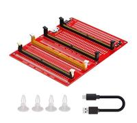 FUZYXIH Tarjeta de probador de ordenador con advertencia LED para DDR3, DDR4, DDR5, problemas de contacto e interrupciones del circuito, UDIMM, herramienta de diagnóstico de memoria RDIMM