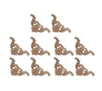 Fvoagaou 10 Piezas de CalcomaníA de Talla de Madera Molduras Talladas en Madera Aplique de Esquina DecoracióN de la Puerta del Hogar Talla de Madera para Ventanas de Gabinetes de Puertas