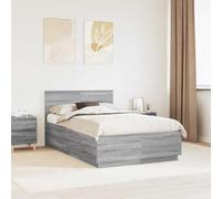 FWIKDUN Estructura de cama de diseño minimalista con altura ajustable, cabecero de cama ajustable en altura, con cabecero ajustable y puerto USB, más delgado