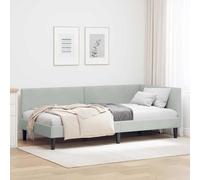 FWIKDUN Estructura de cama esquinera que ahorra espacio con superficie fija como cama esquinera multifuncional para espacios pequeños, estructura de cama esquinera como cama y sofá combinado con sofá