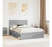 FWIKDUN Marco de cama minimalista con cabecero elegante, fácil de limpiar, marco de cama con cabecero de madera maciza de pino para dormitorio moderno, más estable
