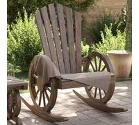 FWIKDUN Mecedora Adirondack de madera maciza de abeto para balcón, para jardín, terraza, con asiento ergonómico y respaldo inclinado