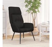 FWIKDUN Silla de relax acolchada gruesa para mayor comodidad, silla de relax estable para el salón con estructura de metal resistente y cómodos reposabrazos acolchados en imitación de ante