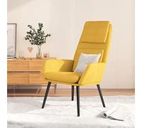 FWIKDUN Sillón de salón estable con cómodos reposabrazos: sillón relax con acolchado suave y marco de metal, cómodo sillón relax de tela para el salón, tela con reposabrazos
