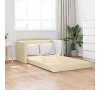 FWIKDUN Sofá cama moderno de 110 cm de tela gris claro con diseño ajustable para salón