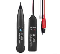 FWT21 Cable de red Tester Telephone Line Tracer | Comprueba el estado inactivo, timbre, ocupado; traza caminos; encuentra roturas; seguro para aislamiento; ideal para